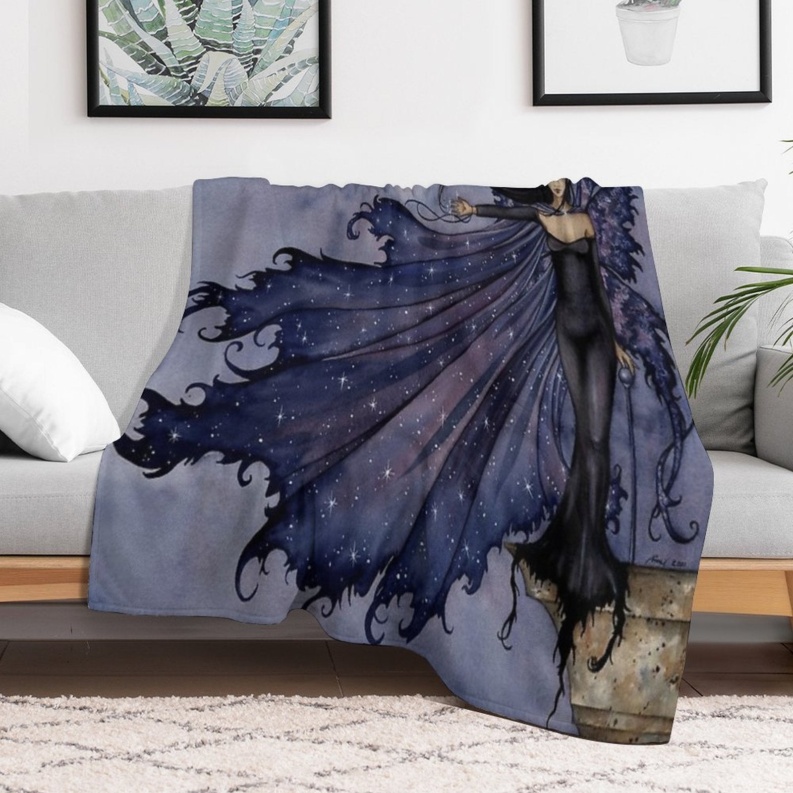 Cloak Of Stars Easy Care Throw Blanket