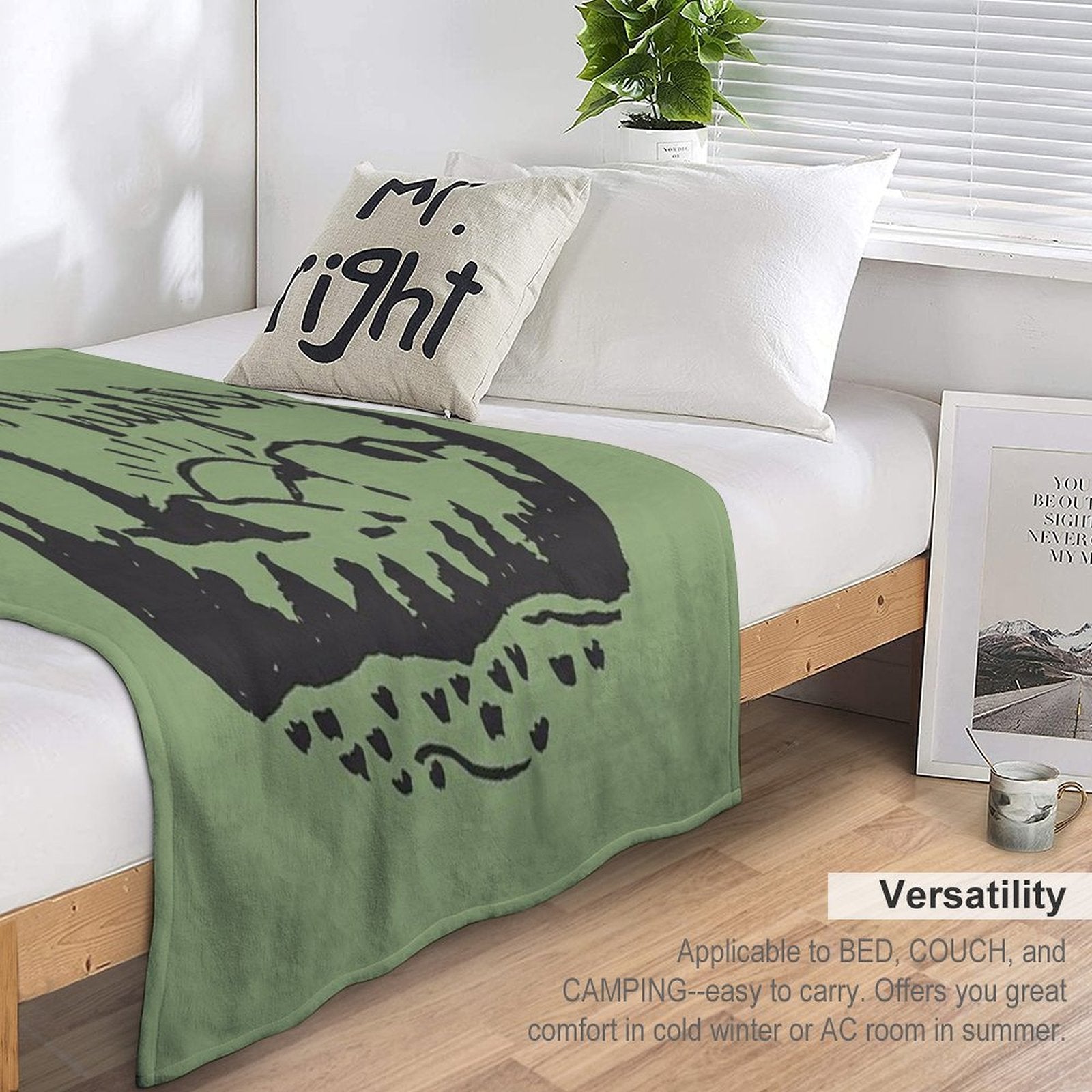 Long Days And Pleasant Nights Durable Throw Blanket