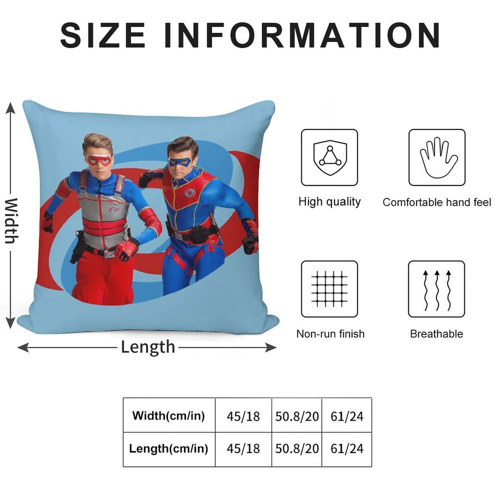 Henry Danger - Action Logo Soft Shrink-Resistant Throw Pillow