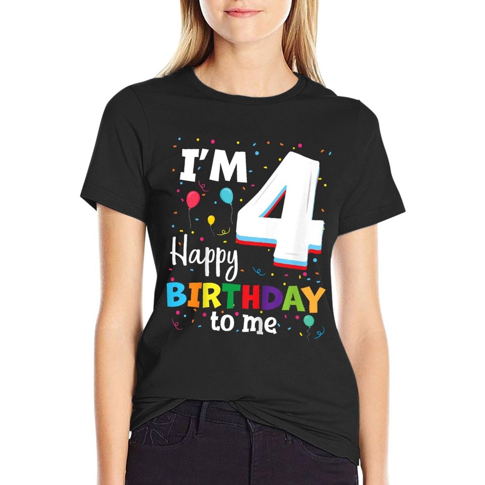 Four 4yr 4th Birthday Happy Birthday Boy 4 Years Old Comfortable T-Shirt