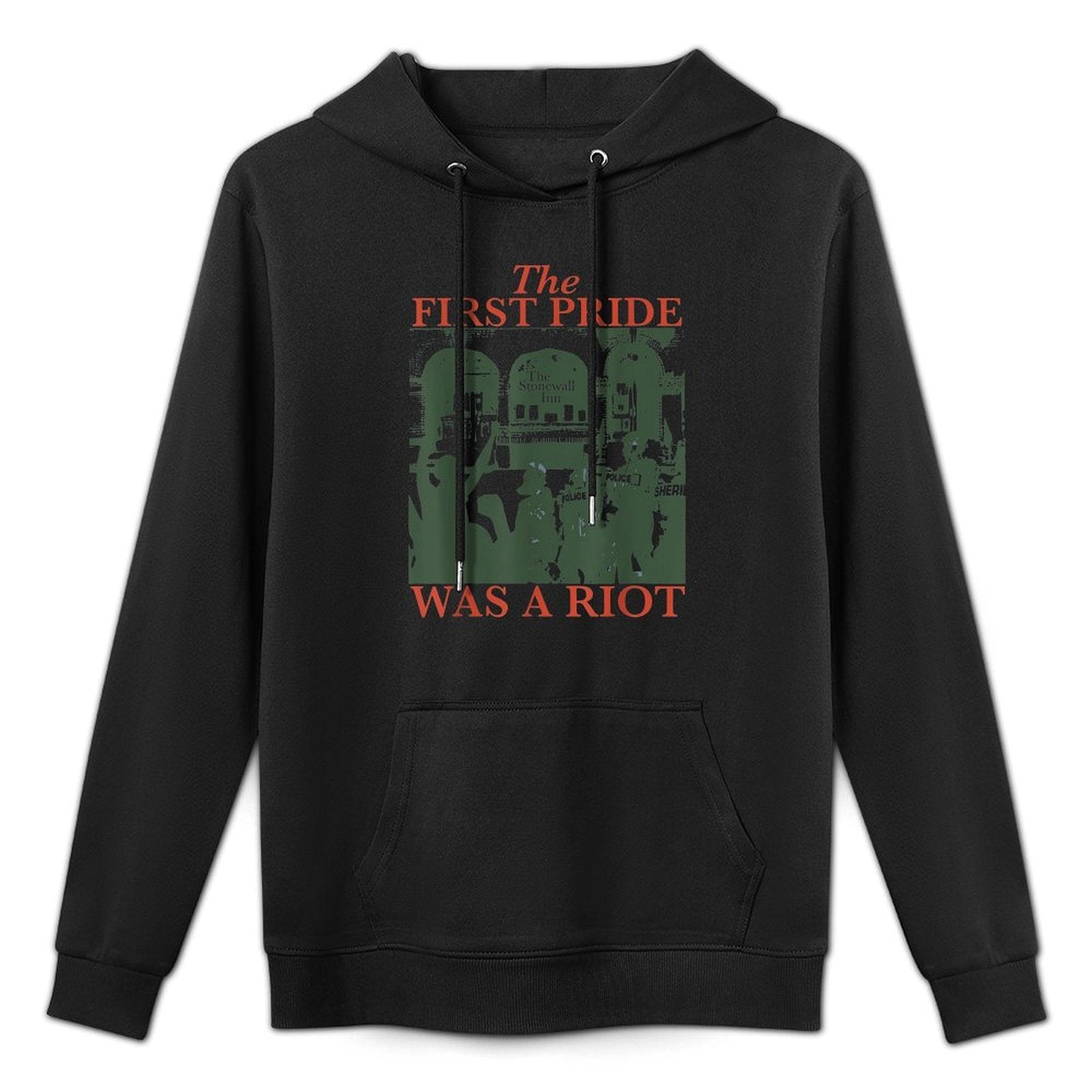 The First Pride Was A Riot, Queer Riot, LGBT Pride Month Medium-Weight Fabric Hoodie