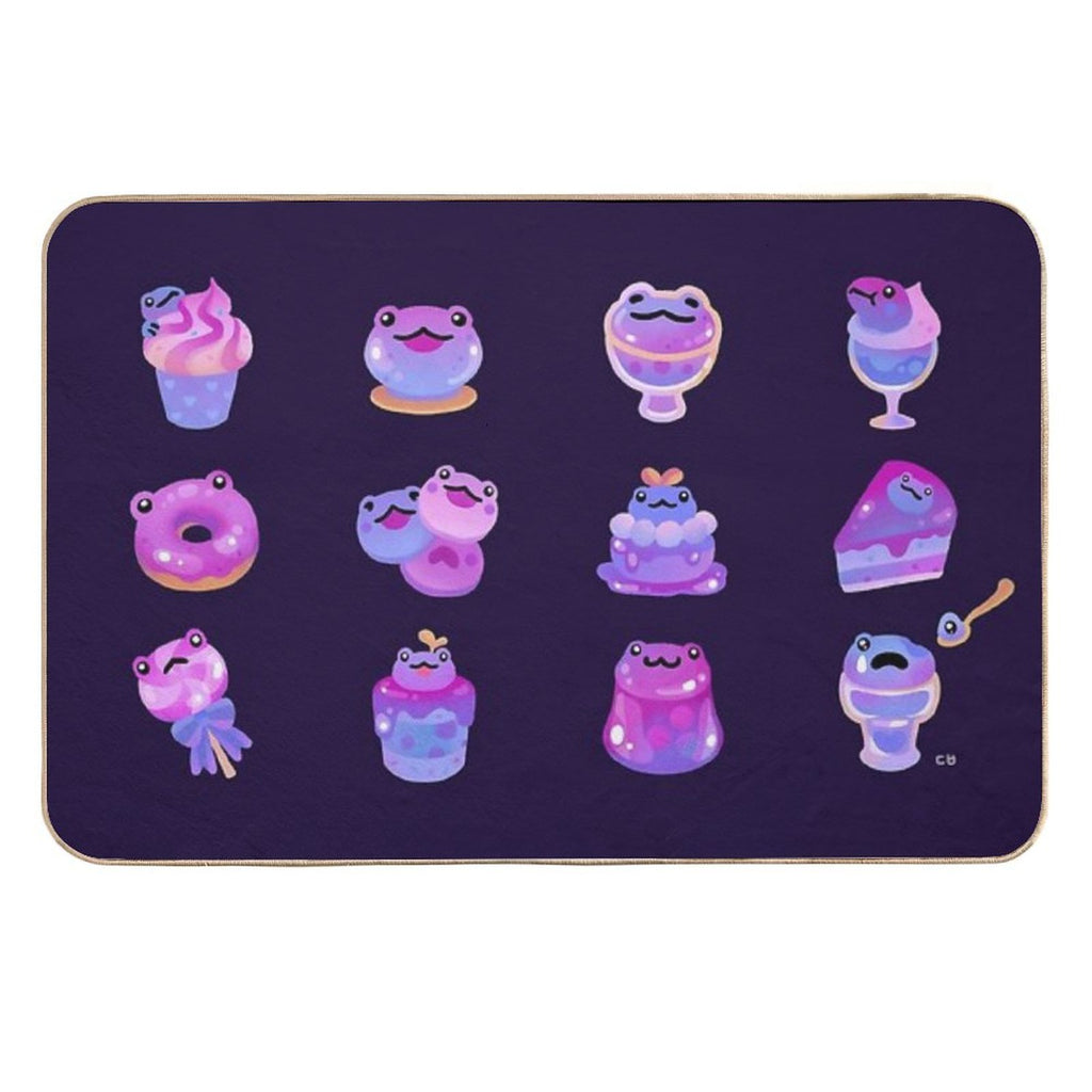 Blueberry Frog - Dark  Odorless Bath Mat