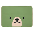 Cute Green Bear Face  Multi-Purpose Bath Mat
