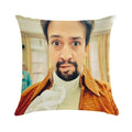 Lin Manuel Miranda Biting His Lip Soft Easy Maintenance Throw Pillow