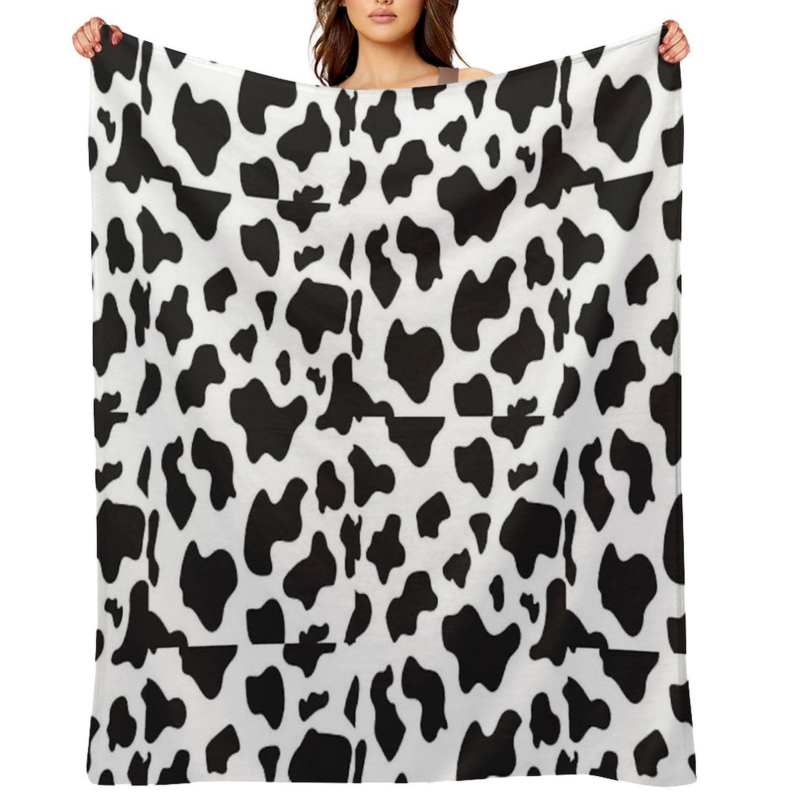 Cow Print Quick-dry Throw Blanket