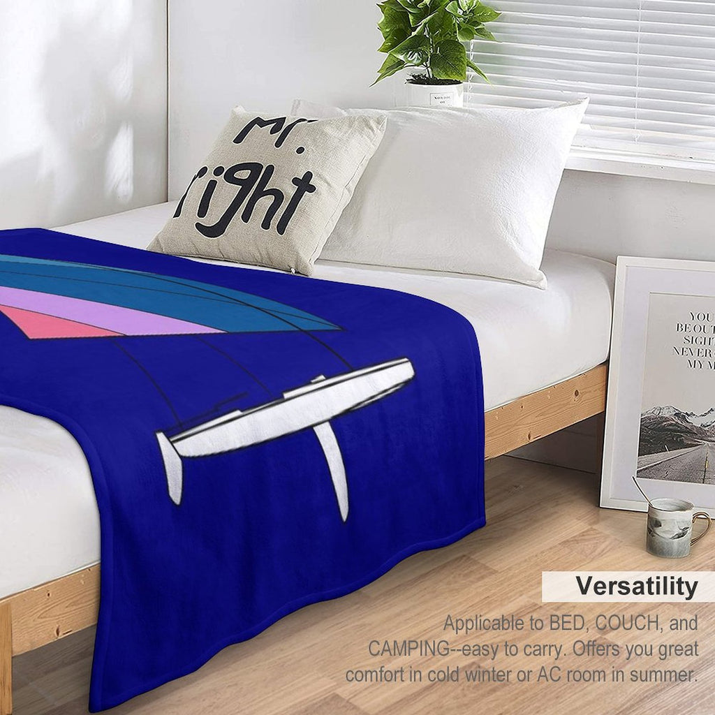 Sunfish Sailboat Multi-functional Throw Blanket
