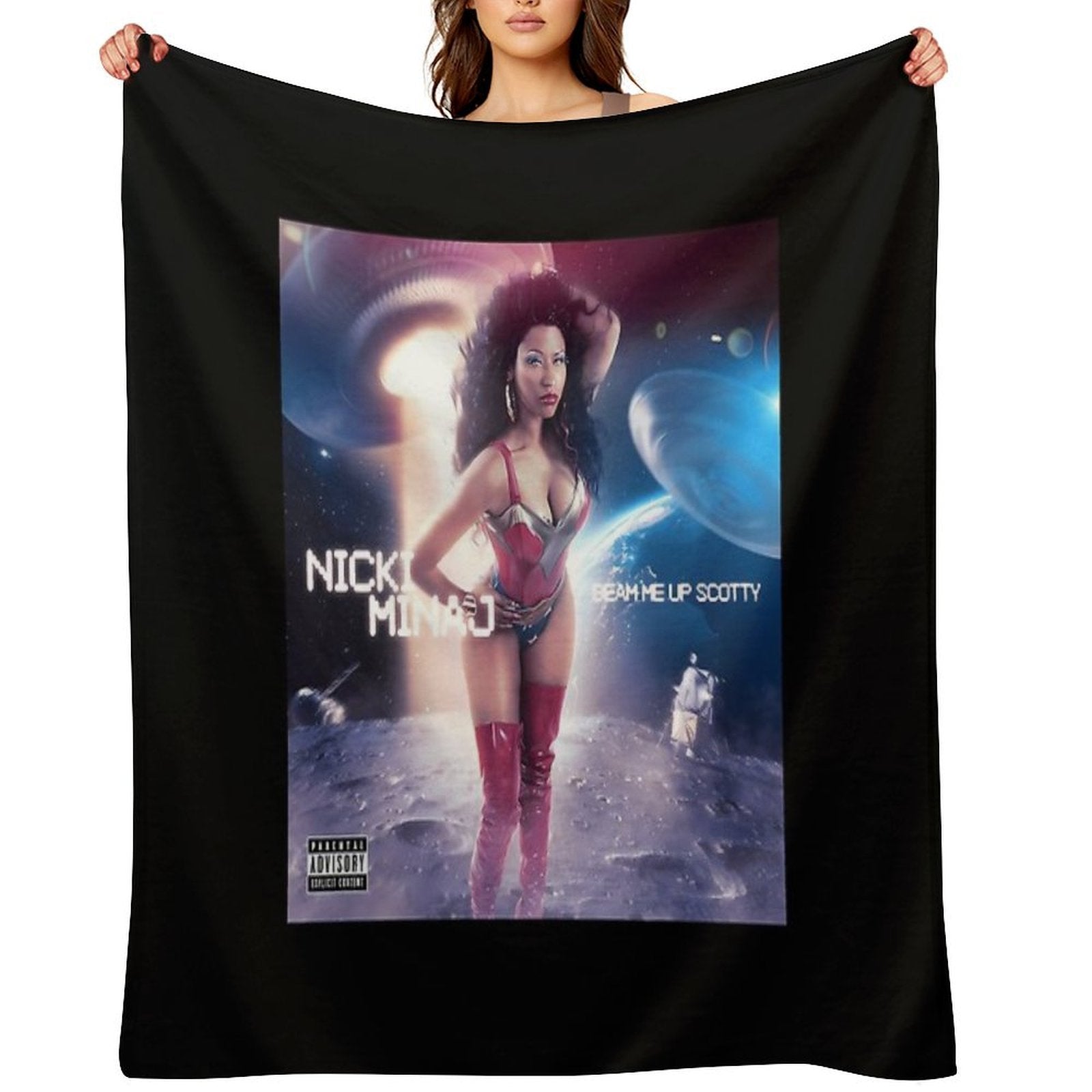 The Nicki Queen Classic -Nicki Barbz Essential Easy Care Throw Blanket