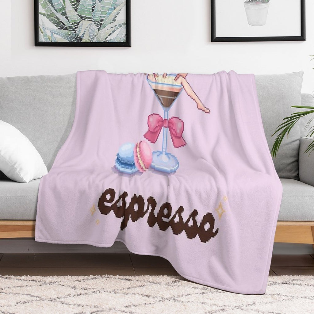 Sabrina Carpenter, Espresso Single, Sabrina 2024, Short N' Sweet Tour, Espresso Martini Machine-washable Throw Blanket