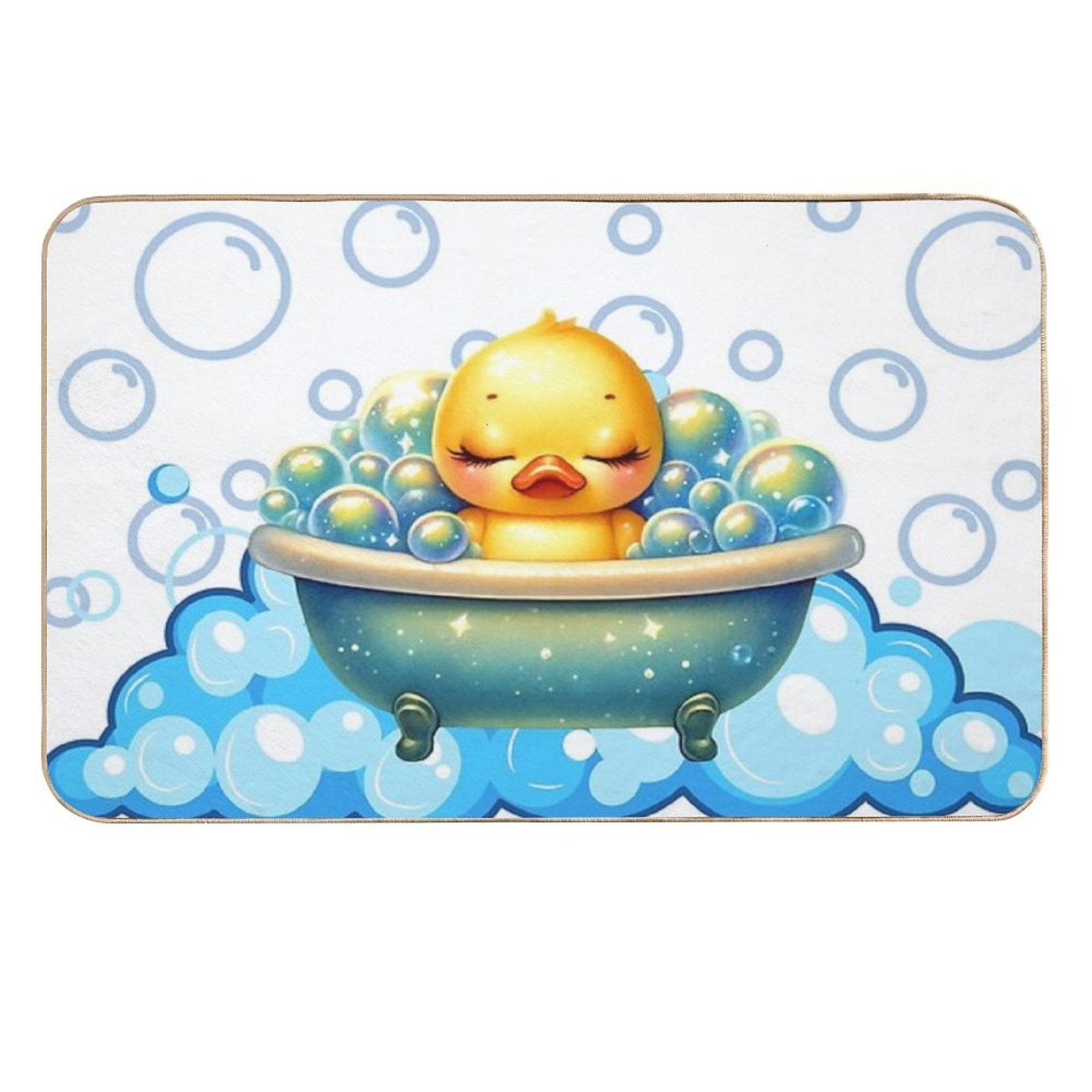 Bubble Bath Bliss  High-Traffic Bath Mat