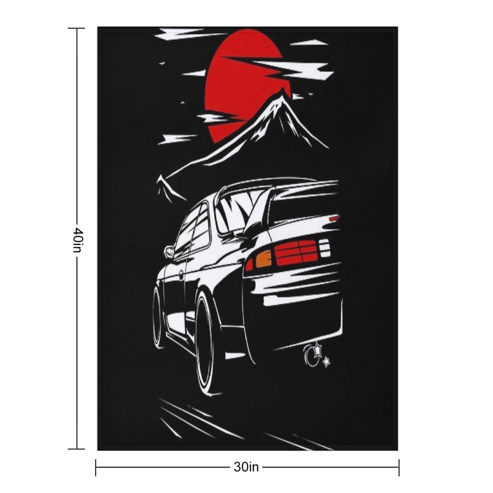 Nissan Silvia S14 Gift-ready Throw Blanket