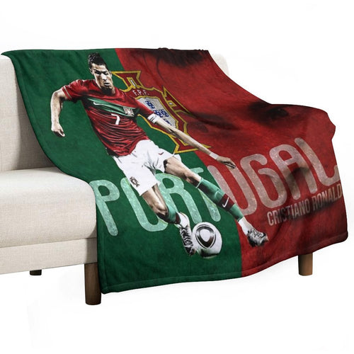 Art Cristiano Ronaldo All-season Throw Blanket