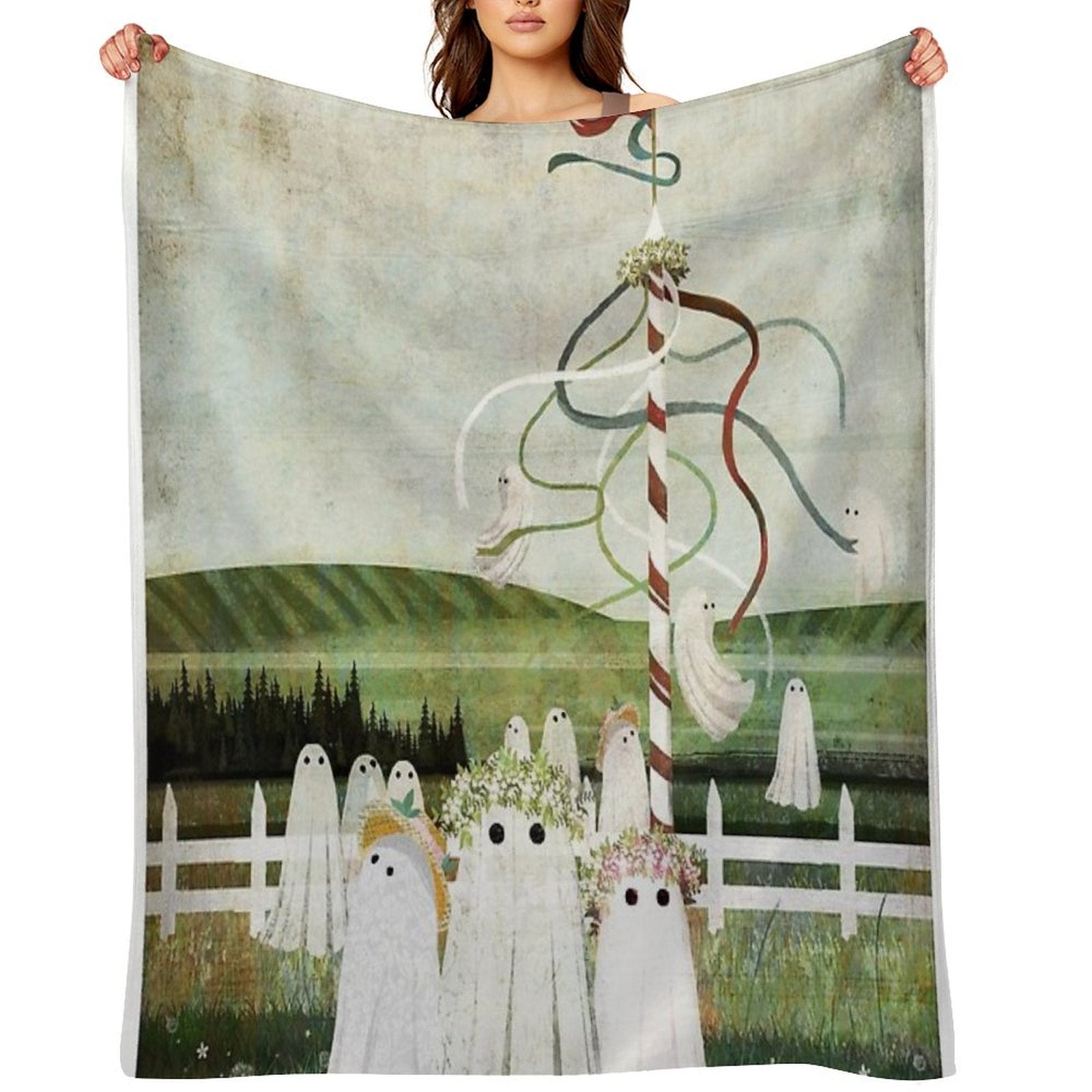 May Queen Sustainable Throw Blanket