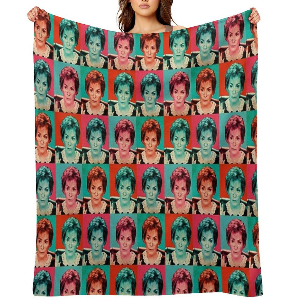Judge Judy Pop Artwork Comfort Throw Blanket