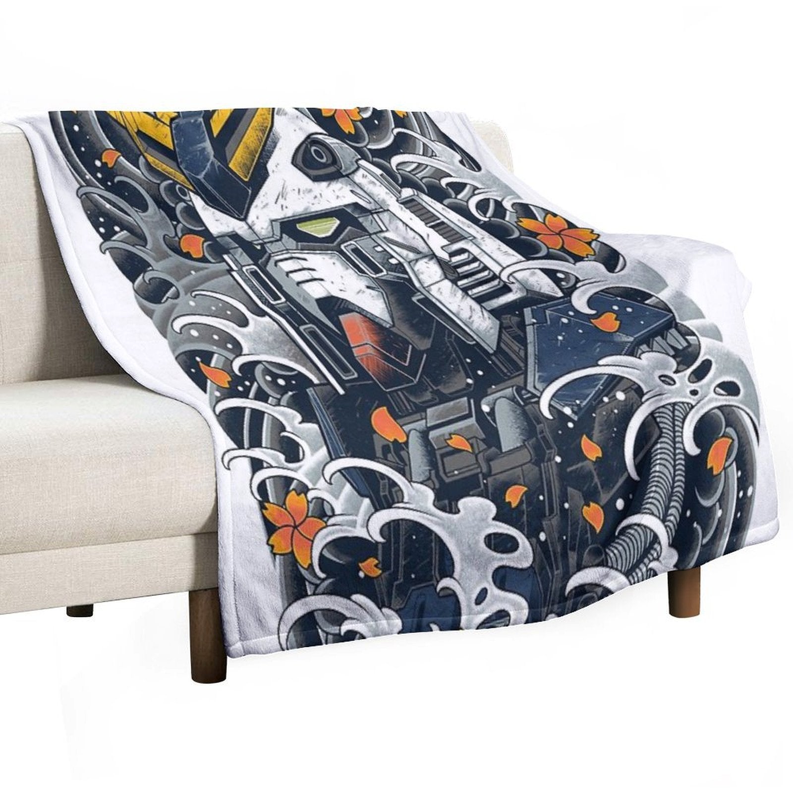 Nu Gundam Awesome Multi-functional Throw Blanket