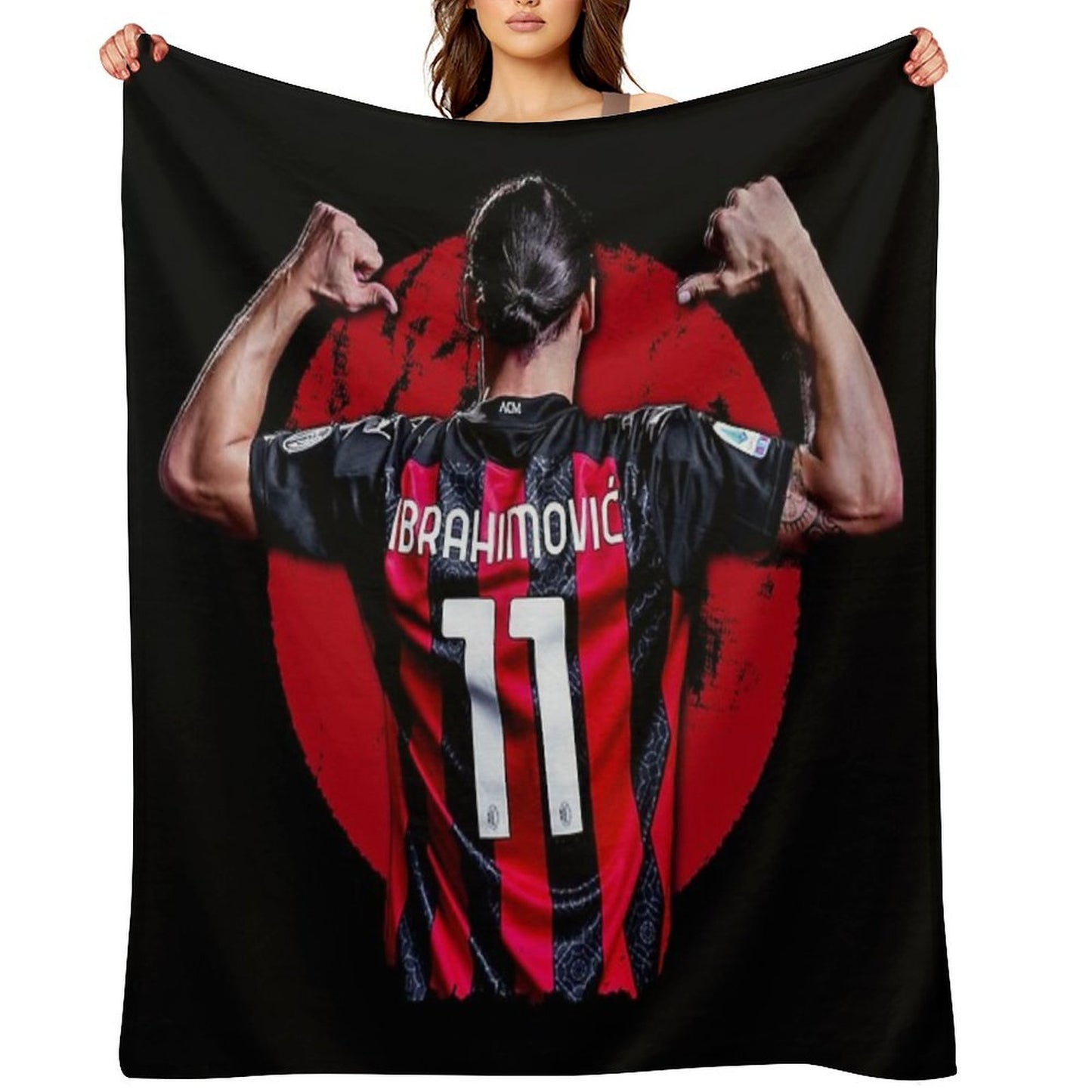 Zlatan Ibrahimovic Ac Milan Lightweight Throw Blanket