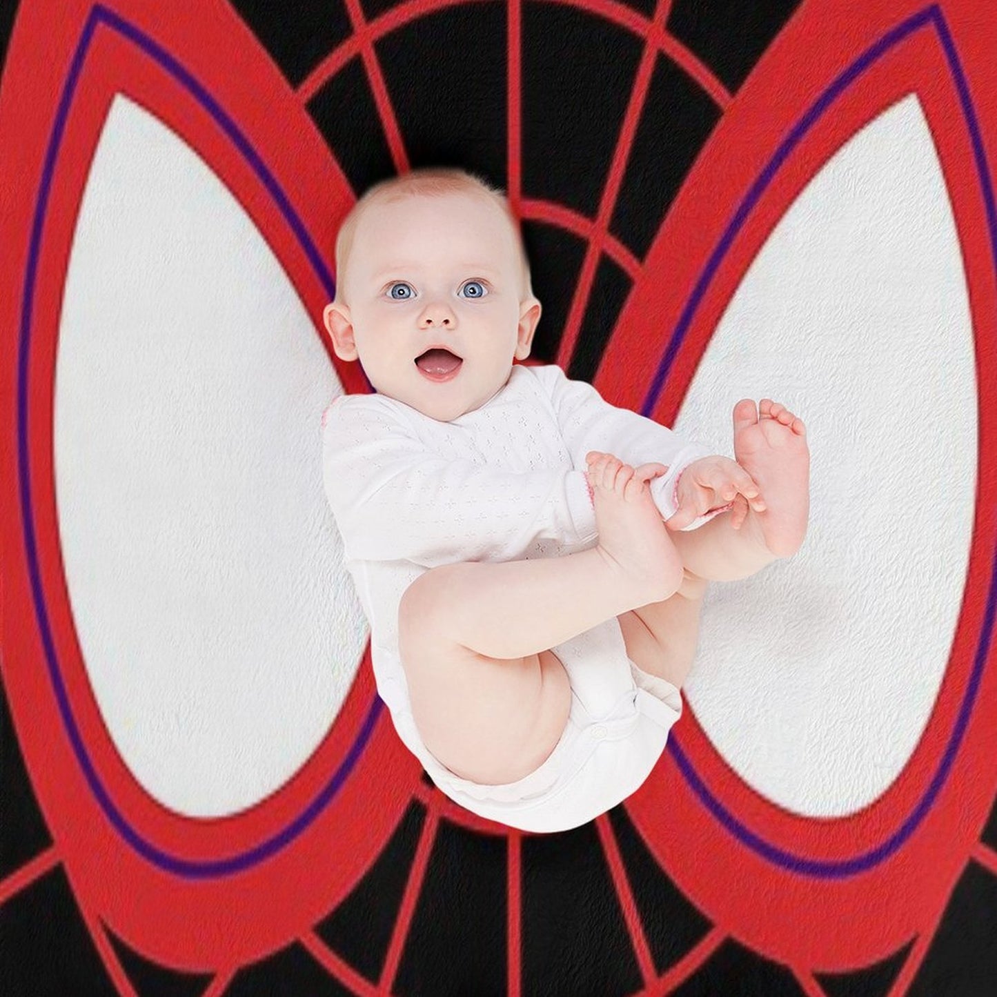 Miles Morales Eyes Eco-conscious Throw Blanket