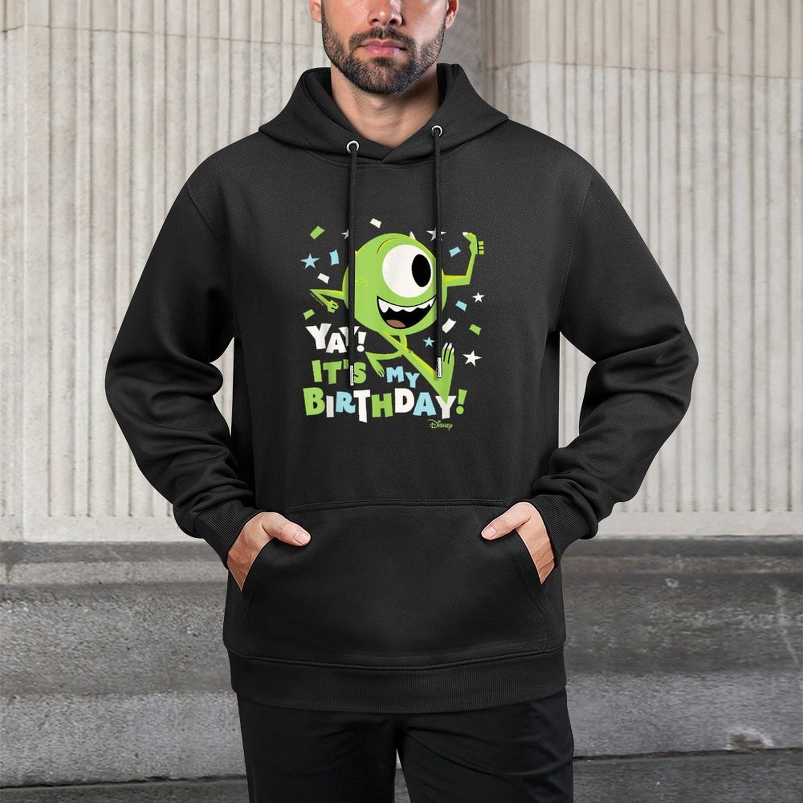 Monsters Inc - Yay Its My Birthday Mike Breathable Fabric Hoodie