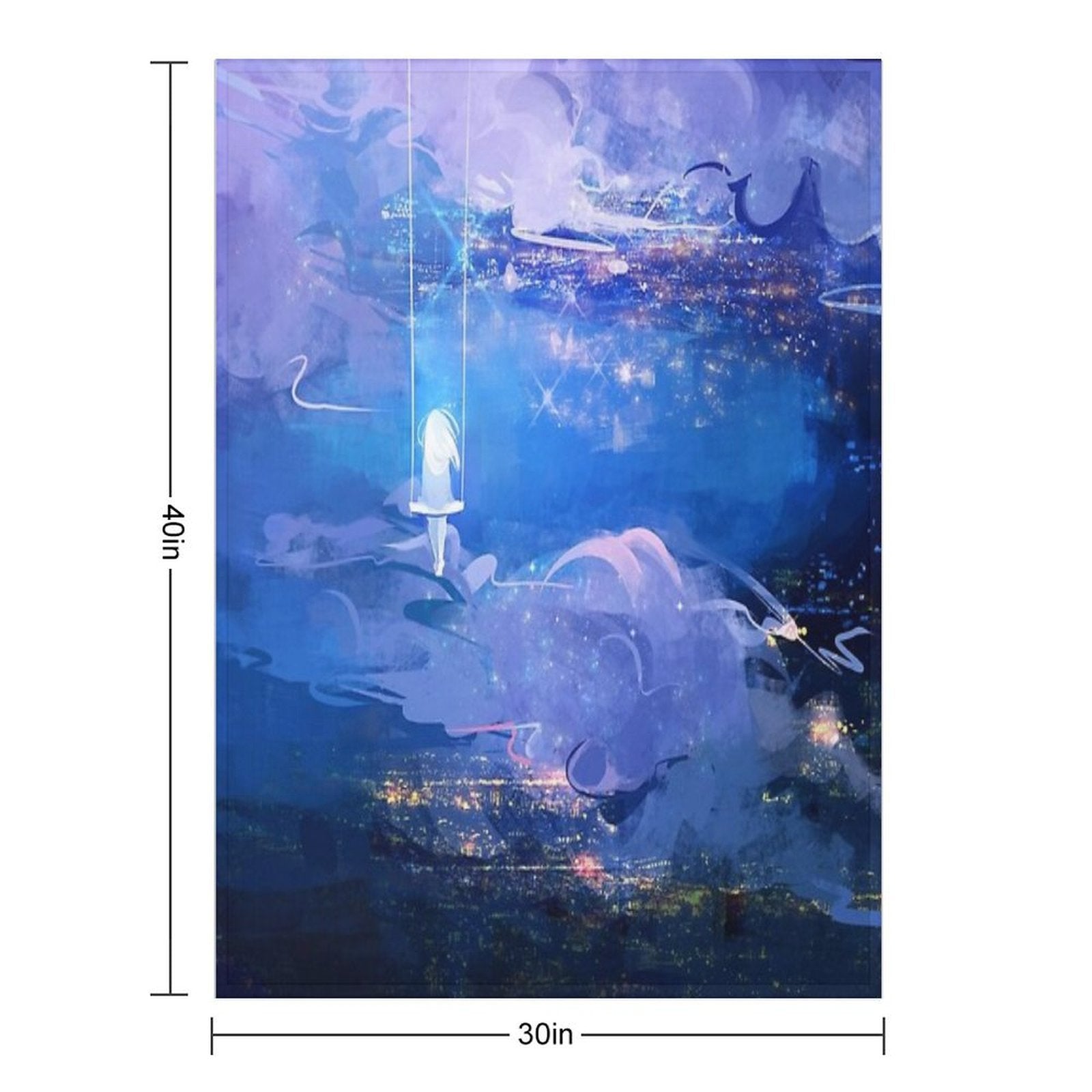 Above The Clouds Quick-dry Throw Blanket