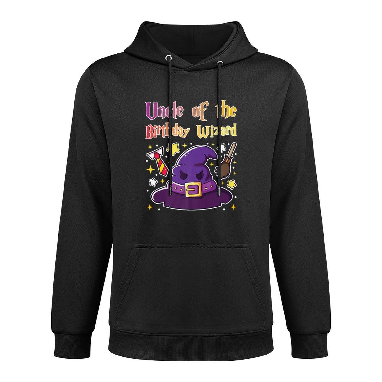 Uncle of The Birthday Wizard 9th Birthday Magic Theme Party Premium All-Day Comfort Hoodie