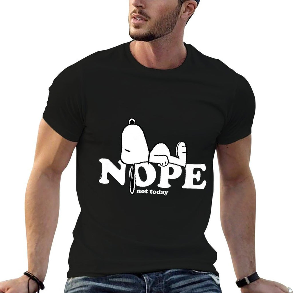 Snoopy Nope Premium  Heathered Texture T-Shirt
