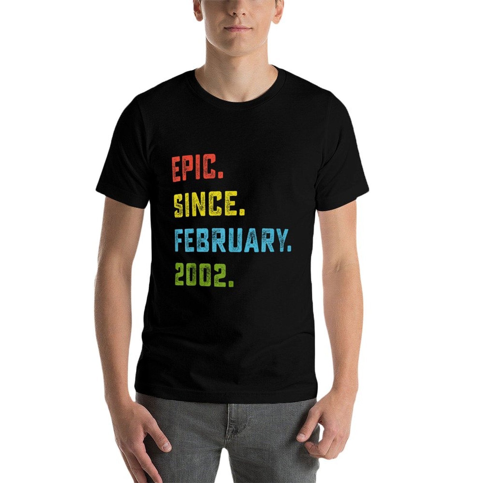 Epic Since February 2002 22nd Birthday Gift 22 Years Old  Graphic-printed T-Shirt