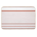 Line Art Neutral Peach  Eco-Friendly Bath Mat