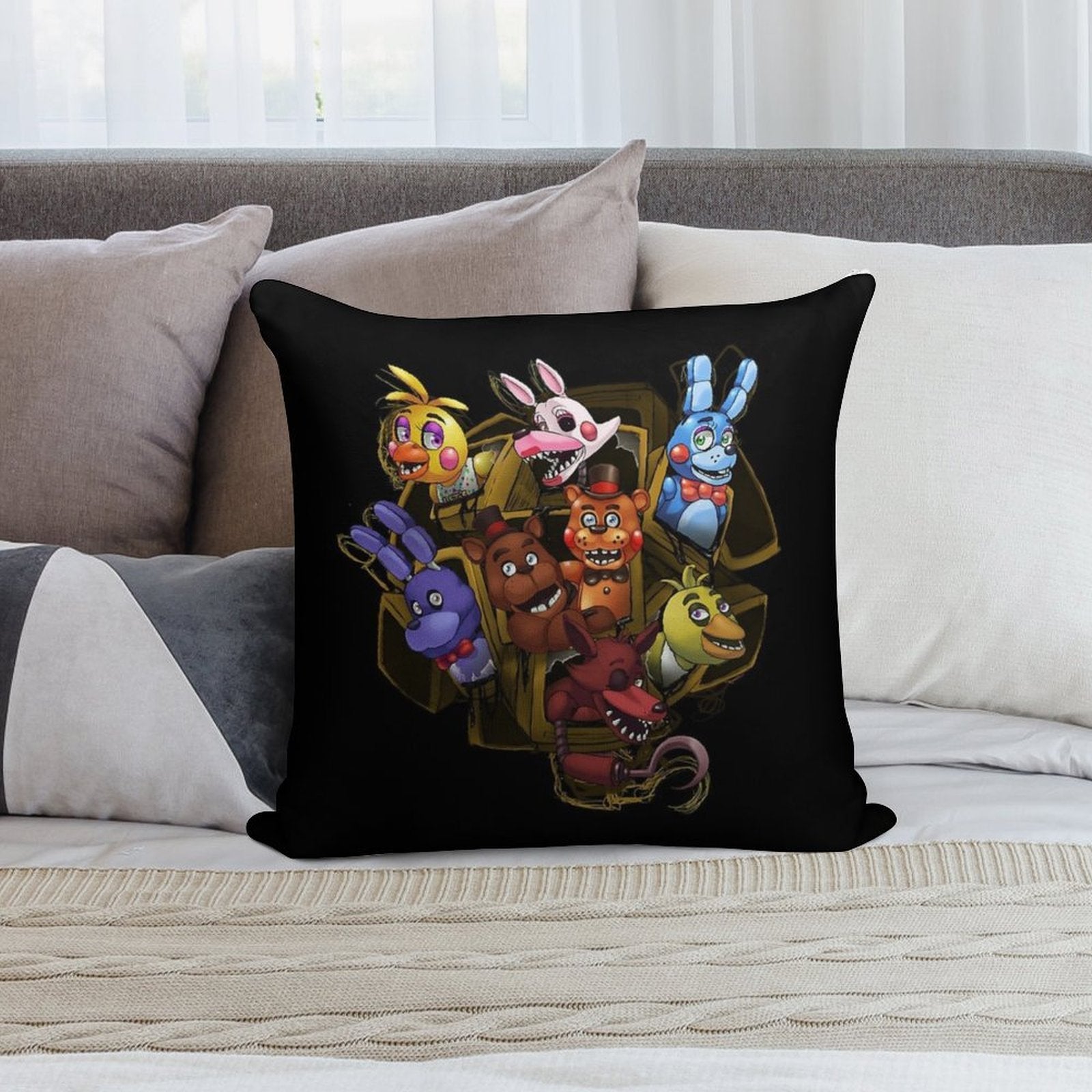 Five Nights at Freddy's 2 Soft Style Accent Throw Pillow