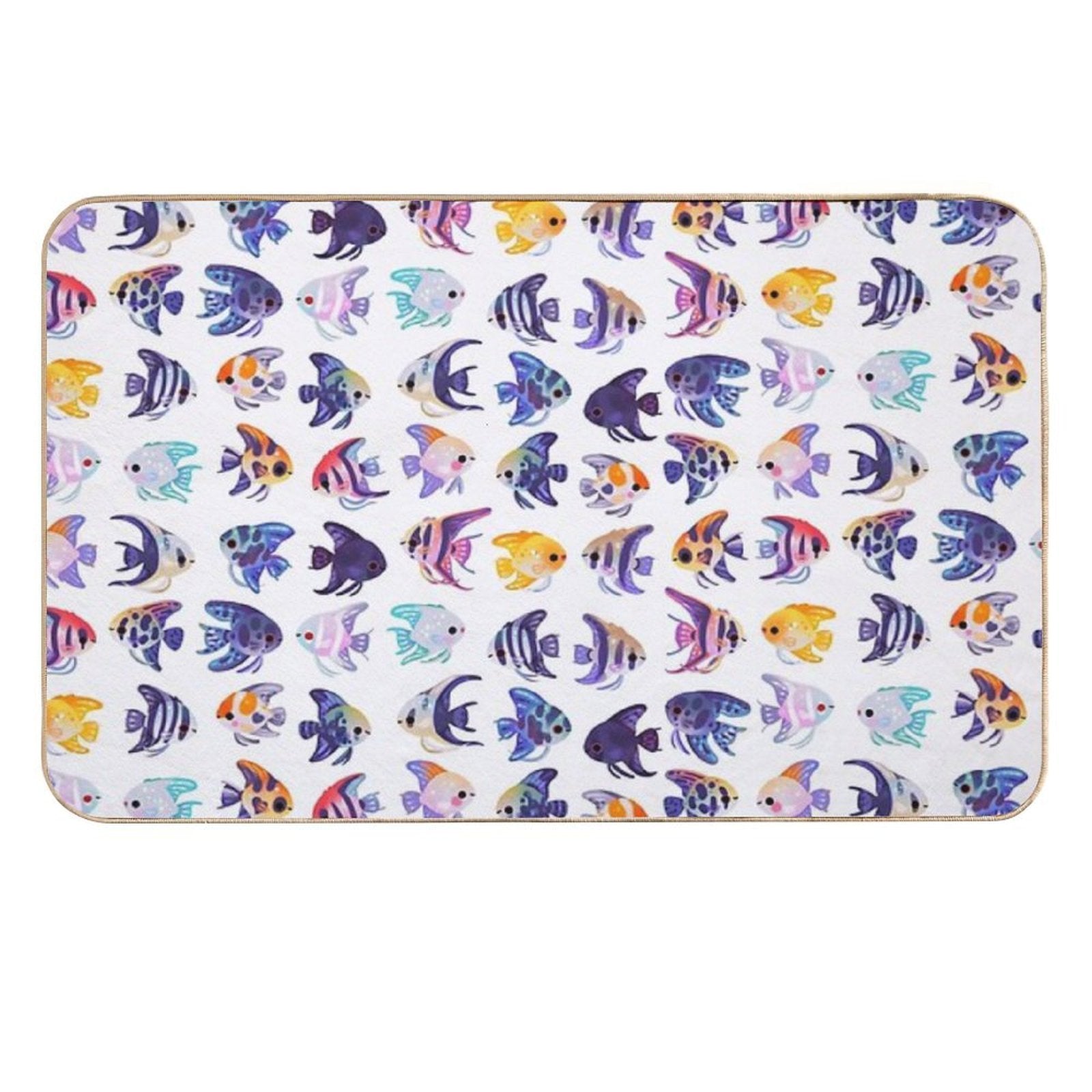 Angelfish! (freshwater) - No Text Or Bright  Versatile Bath Mat