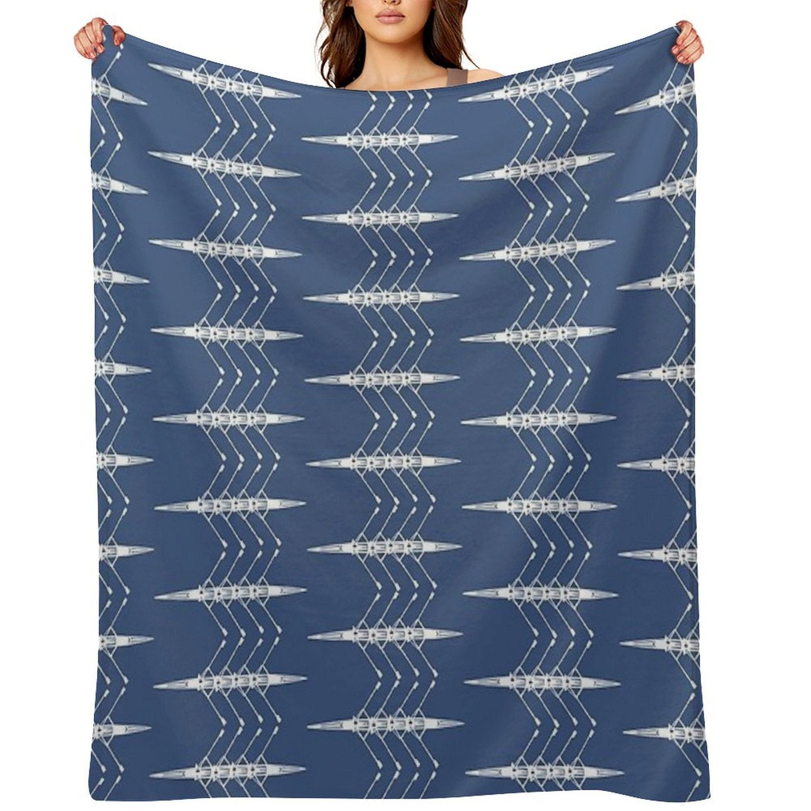 Rowing, Rowing Boat Lightweight Throw Blanket