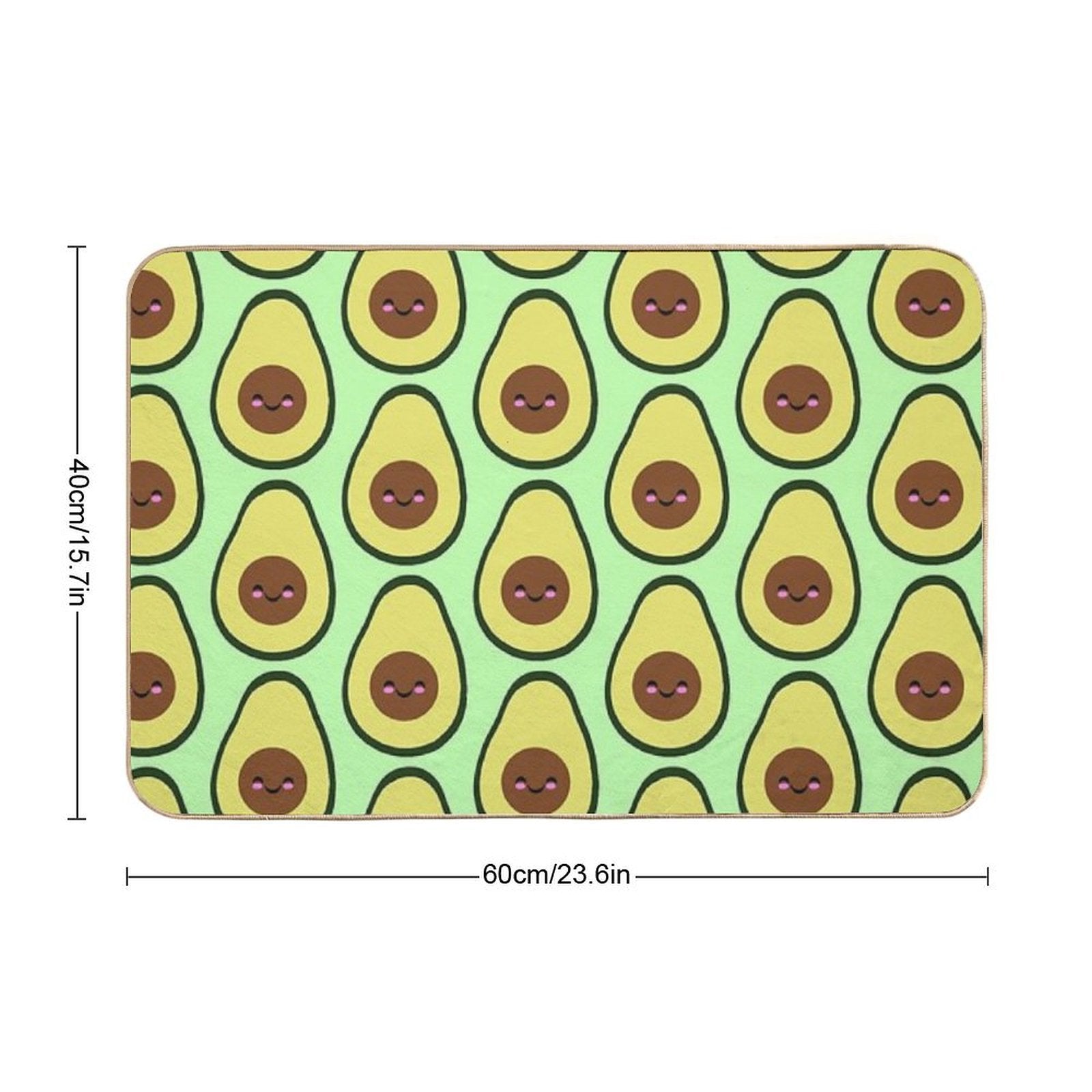 Blushing Avacado  Eco-Friendly Bath Mat