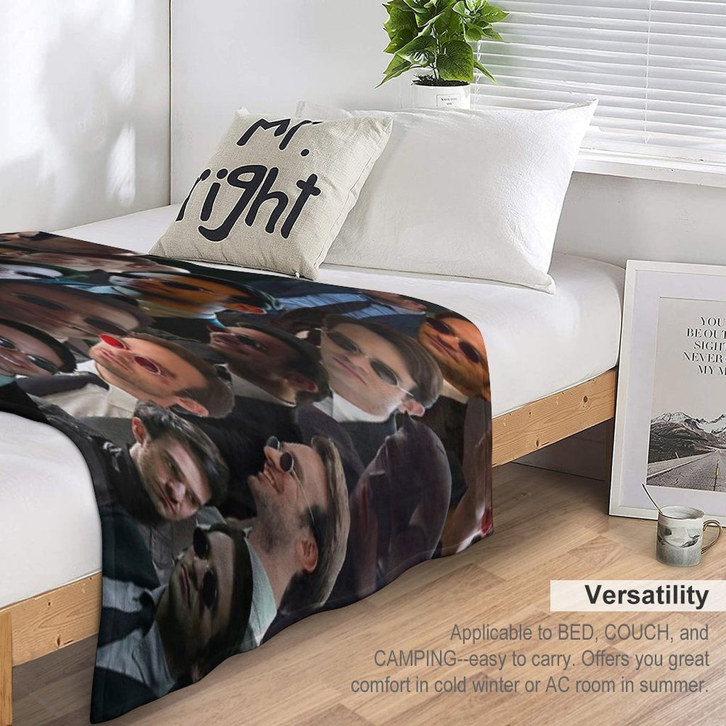 Devil Dare Photo Collage Comfort Throw Blanket