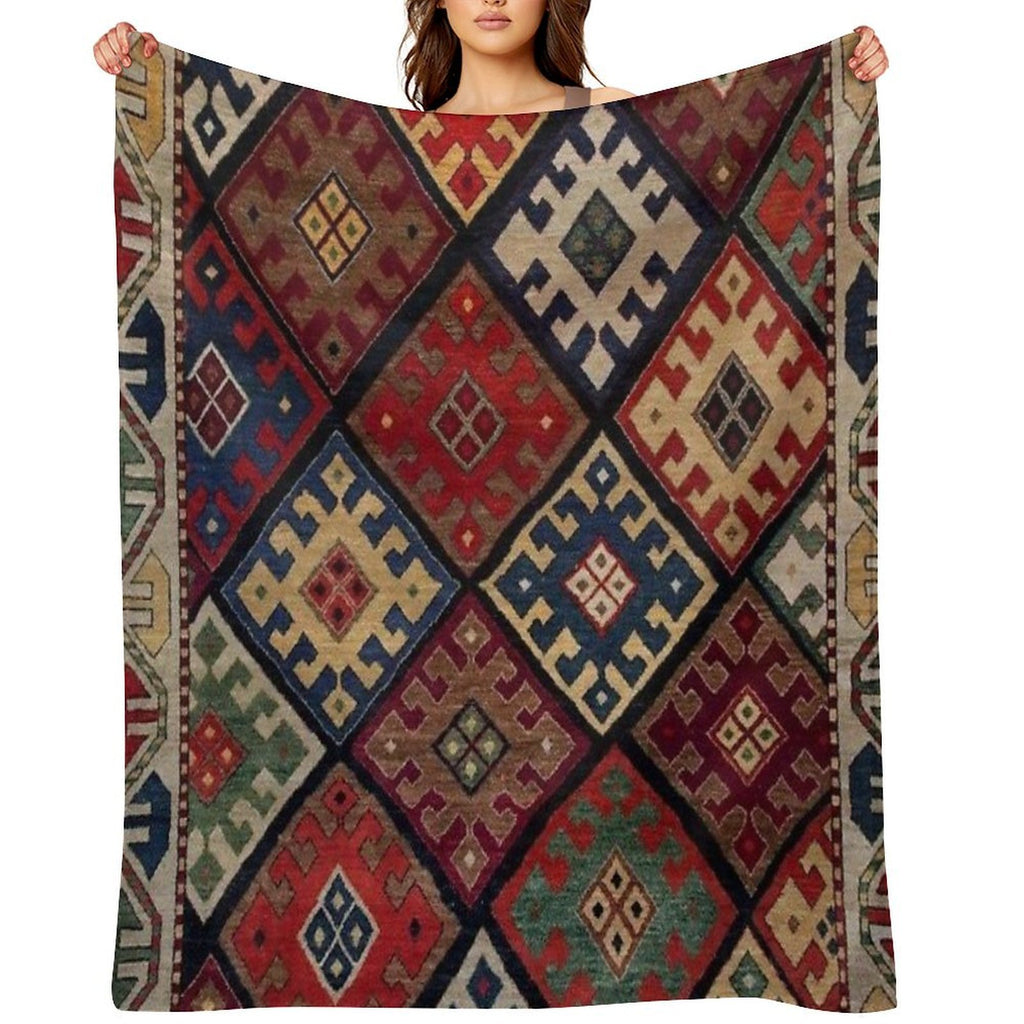 Ethnic Oriental Pattern Multi-functional Throw Blanket