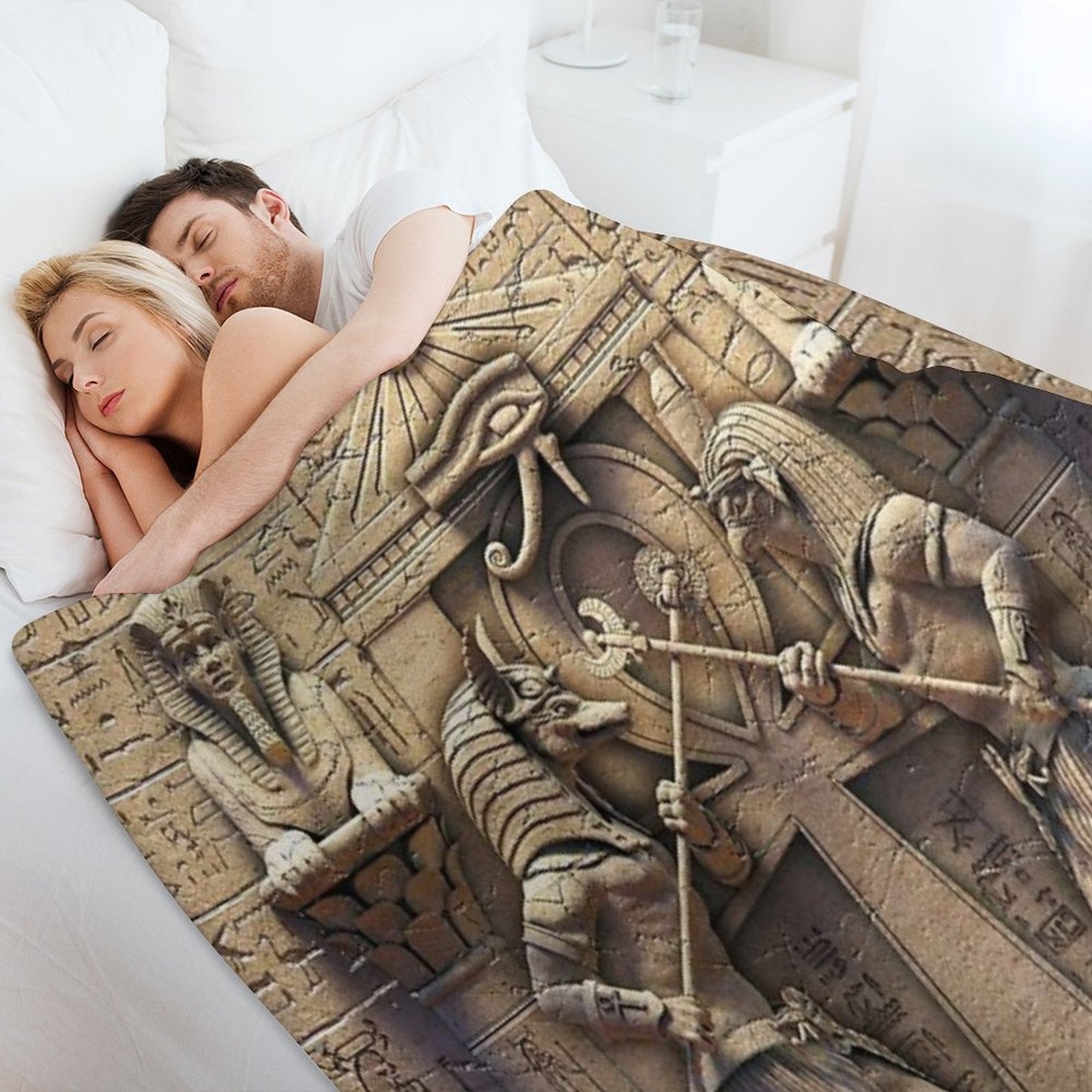 Egyptian Gods Versatility Throw Blanket
