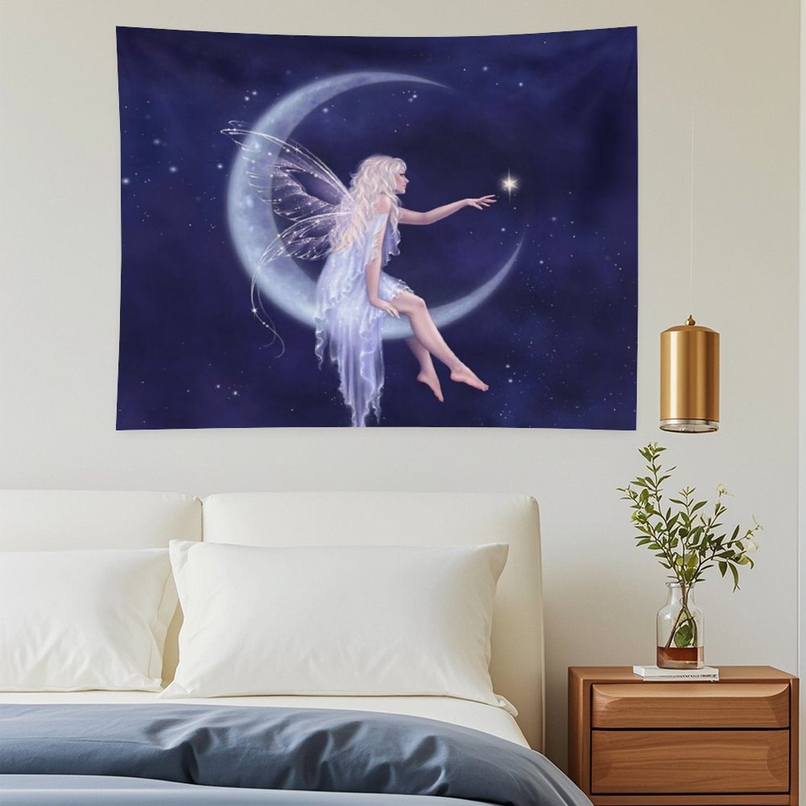 Birth of A Star Moon Fairy Tapestry
