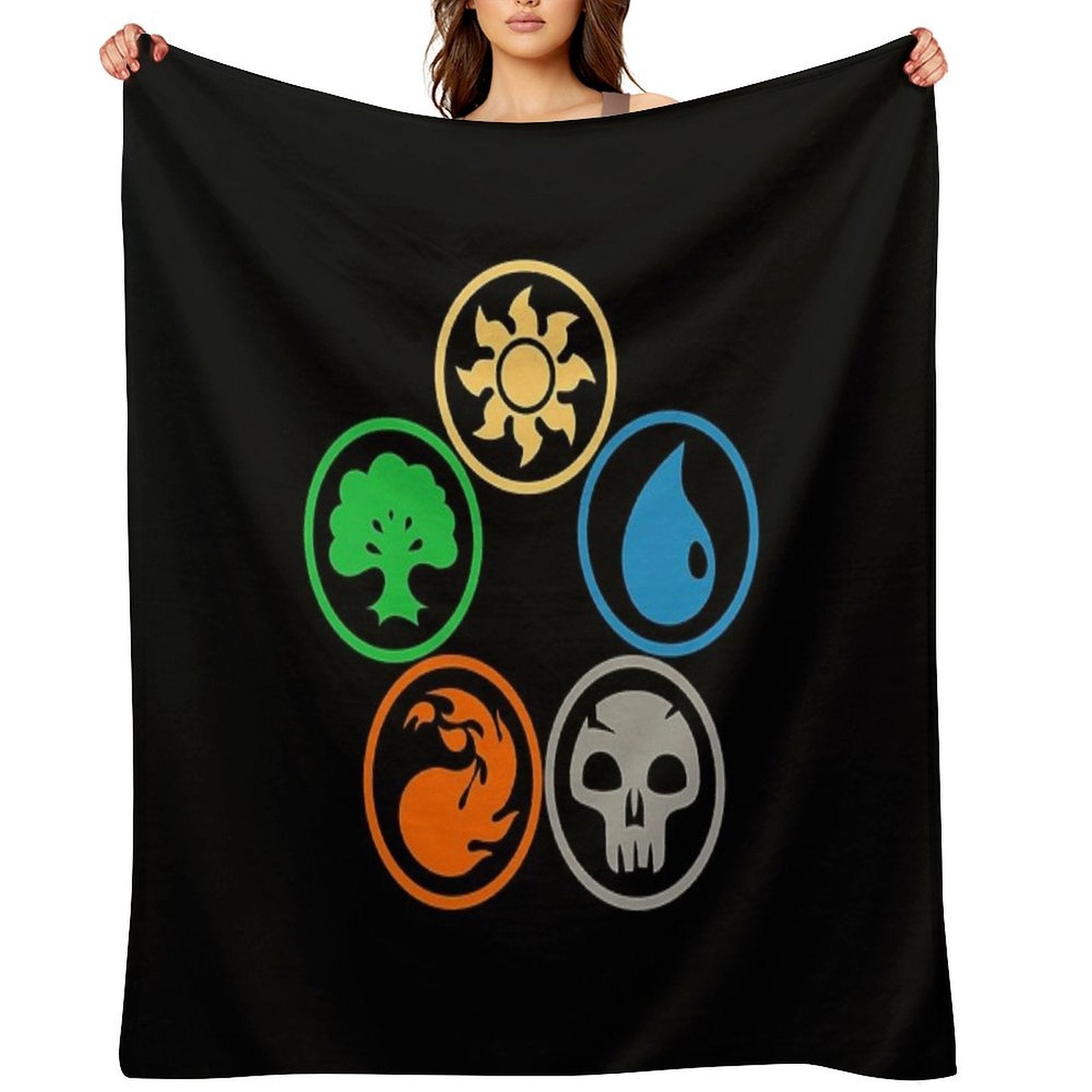 Amergo Posisi Pas Machine-washable Throw Blanket