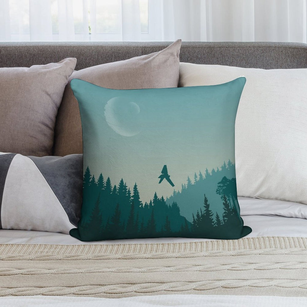 Endor Poster Soft Decorative Cover Throw Pillow