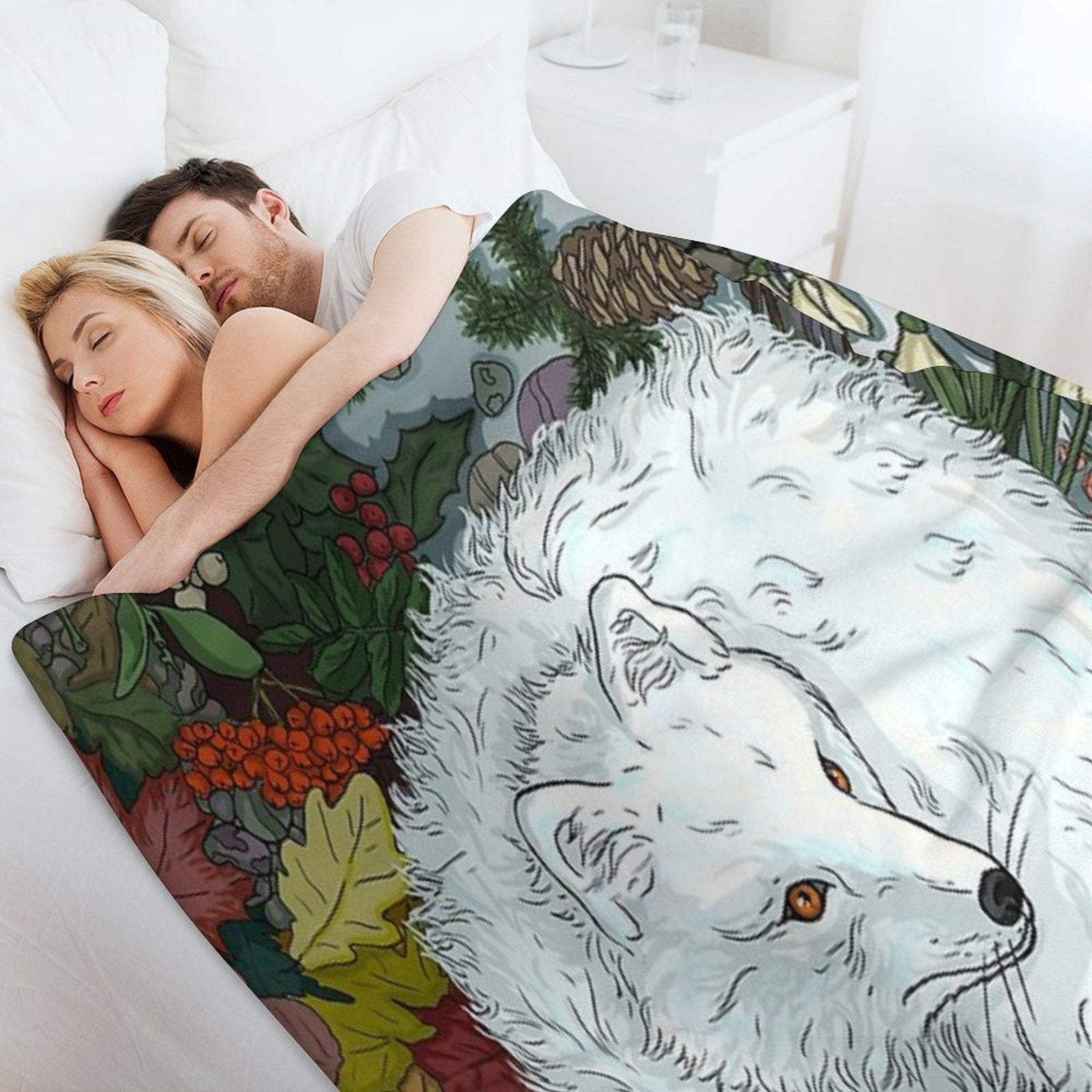 Arctic Fox Durable Throw Blanket
