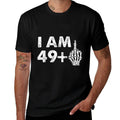 I'm 50 Years Old Funny Skeleton Middle Finger 50th Birthday  Stretchy T-Shirt