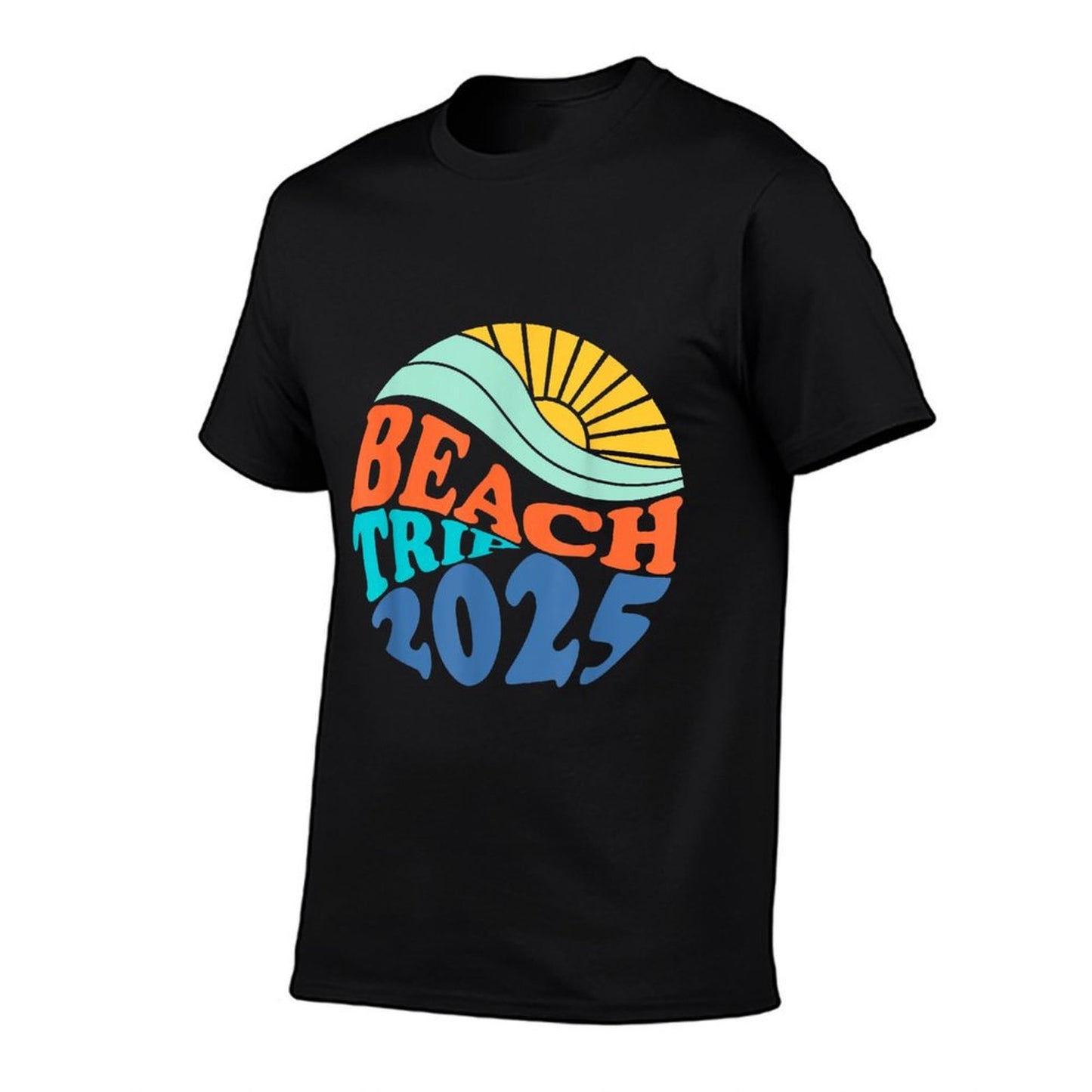 Beach Trip 2025 Beach Matching Family Summer Vacation  Heathered Texture T-Shirt