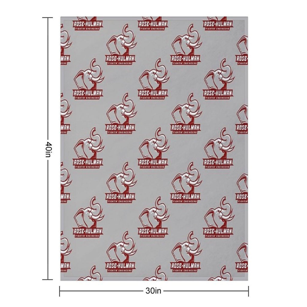 Engineers (Rose Hulman Fightin) Travel-friendly Throw Blanket