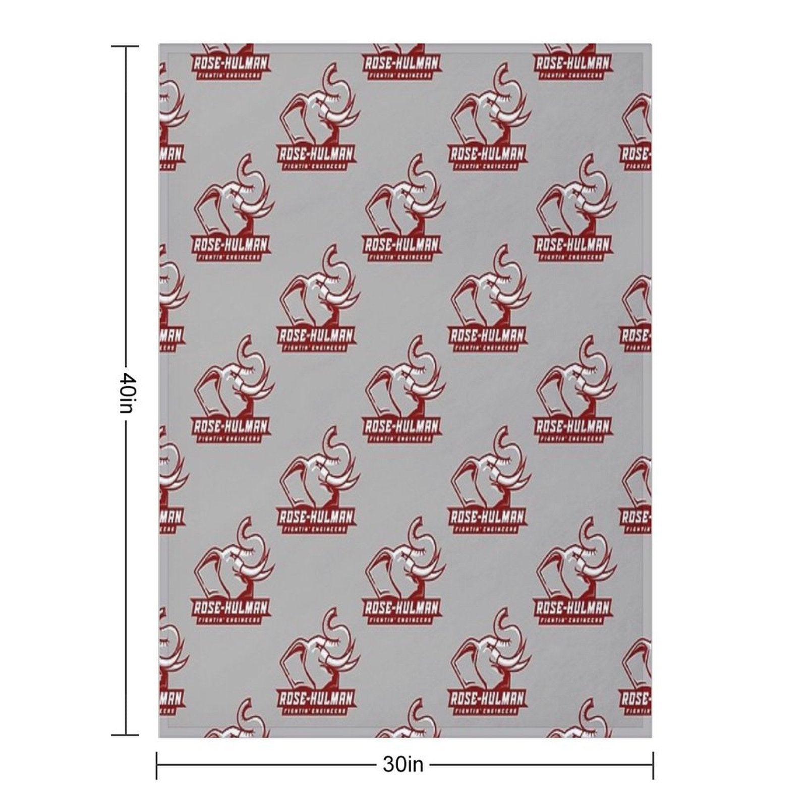 Engineers (Rose Hulman Fightin) Travel-friendly Throw Blanket