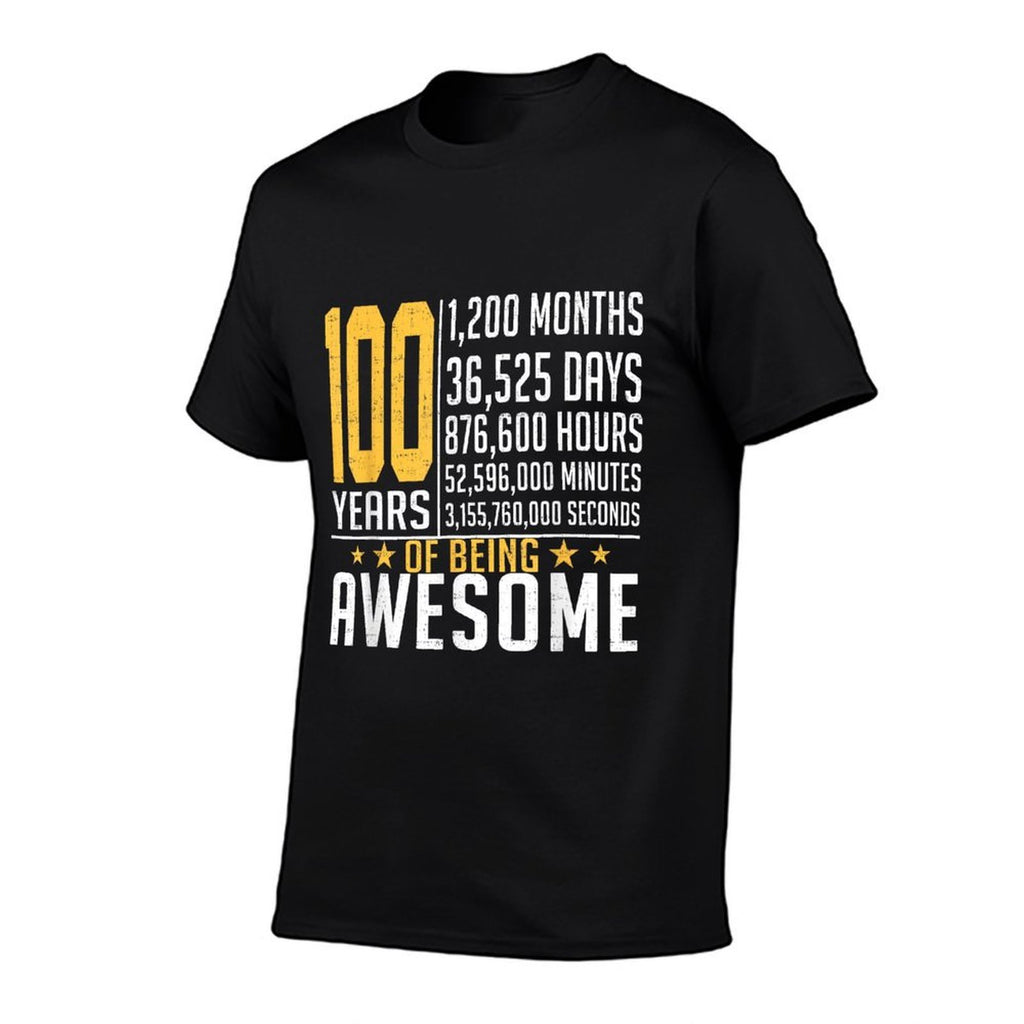 100th Birthday 100 Years Old  Trendy Pattern T-Shirt