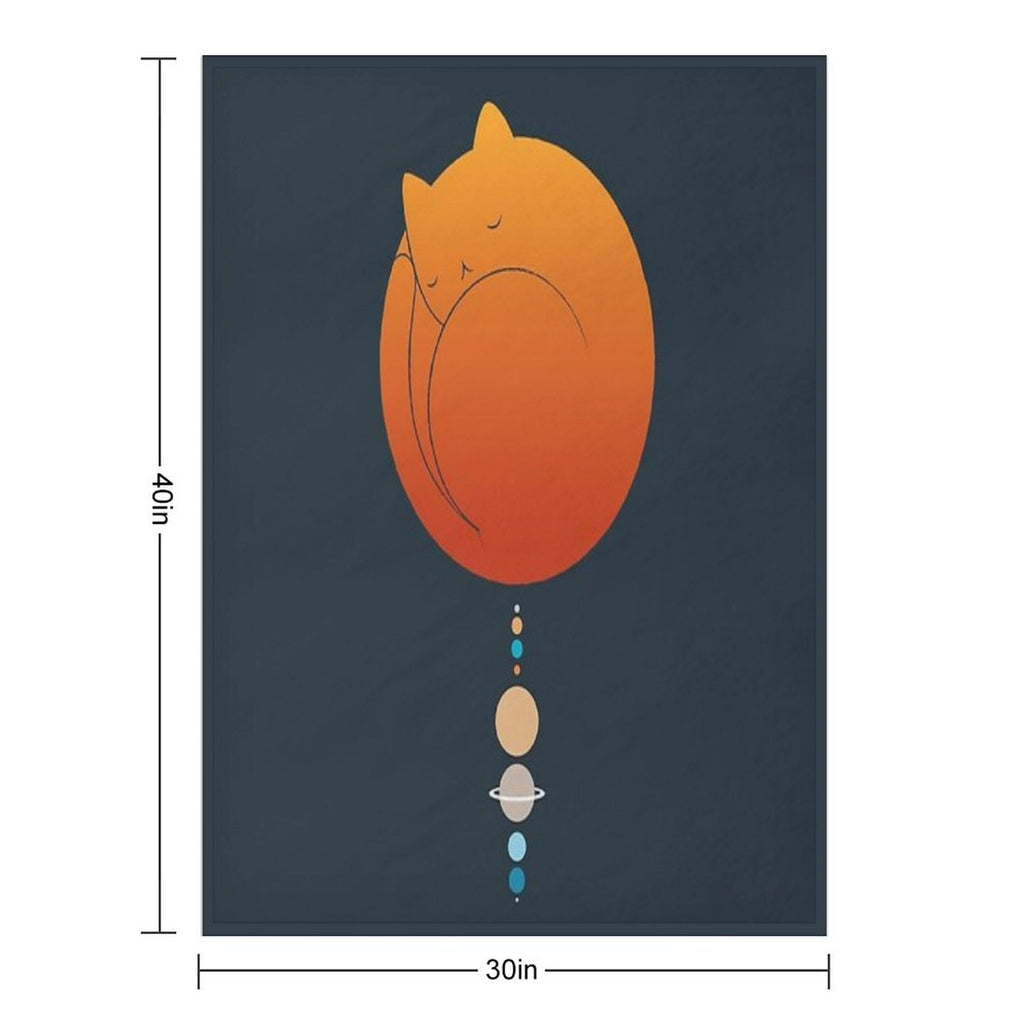 Cat Landscape 66 Easy Care Throw Blanket