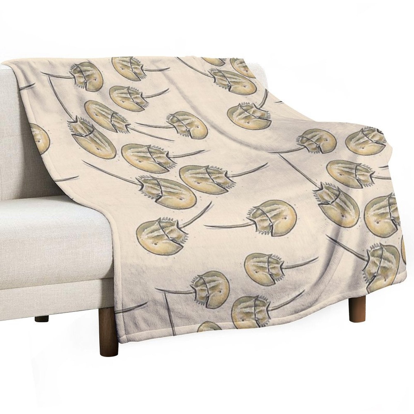 Horseshoe Crabs Multi-functional Throw Blanket