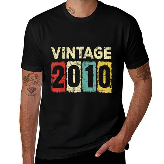 15 Year Old Birthday Vintage 2010 15th Birthday  Tagless Design T-Shirt