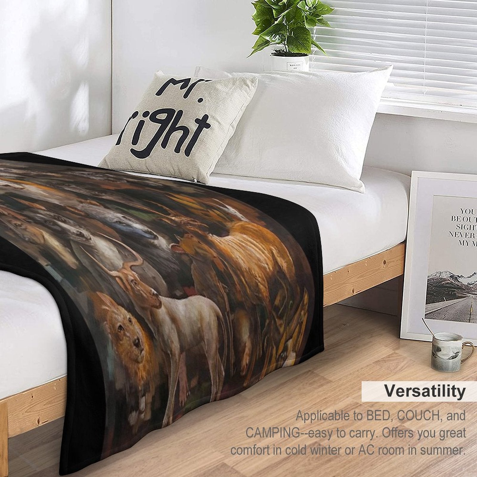 Whirlwind of Surreal Beasts  Baroque  Rembrandt  Chiaroscuro  Classical Paintings Wrinkle-free Throw Blanket