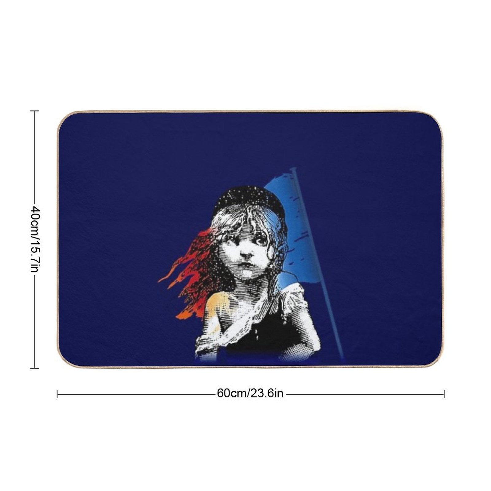 Les Mis  Toxin-Free Bath Mat