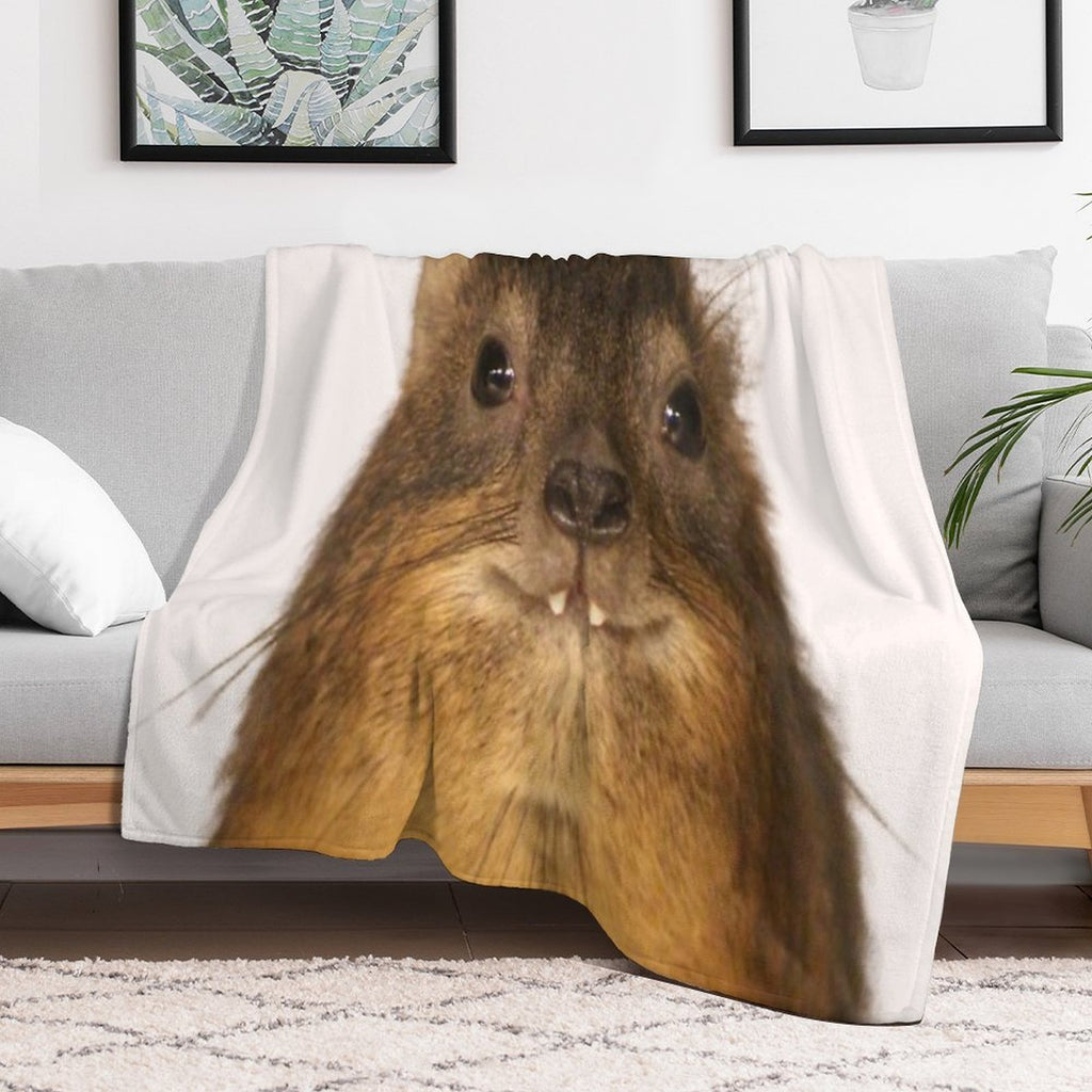 Rock Hyrax Photo - Dassie  Cute Vampire Potato Travel-friendly Throw Blanket