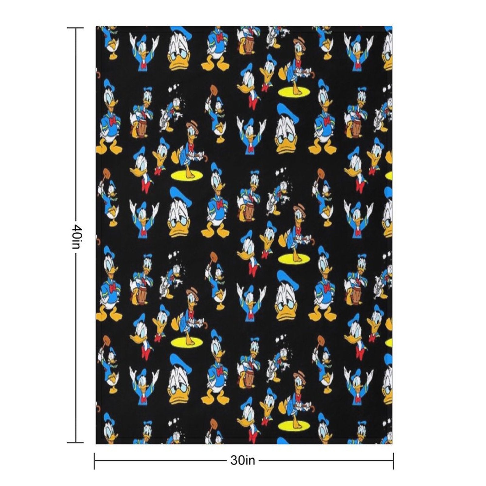 Donald Duck Collage Lightweight Throw Blanket