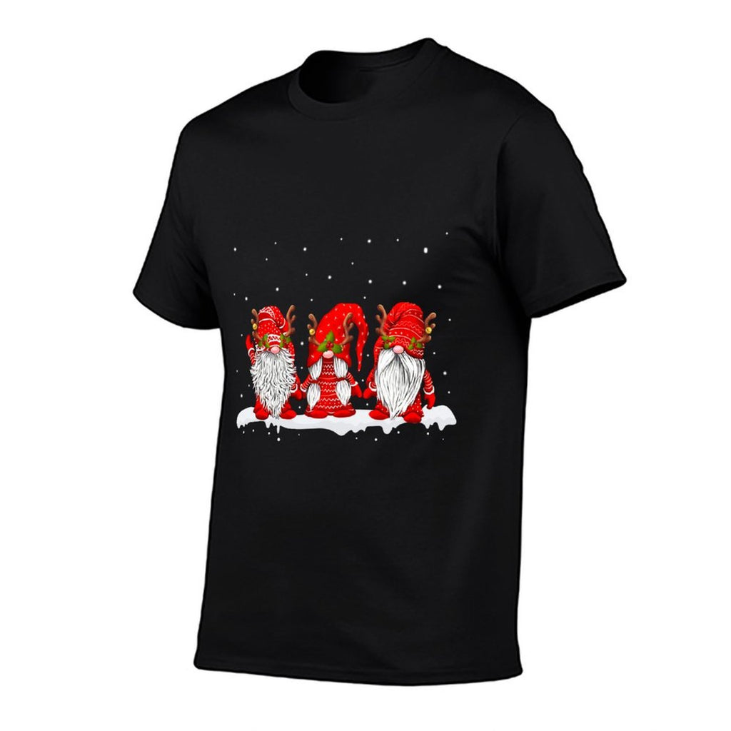 Three Nordic Gnomes Winter Christmas Swedish Elves Comfortable T-Shirt